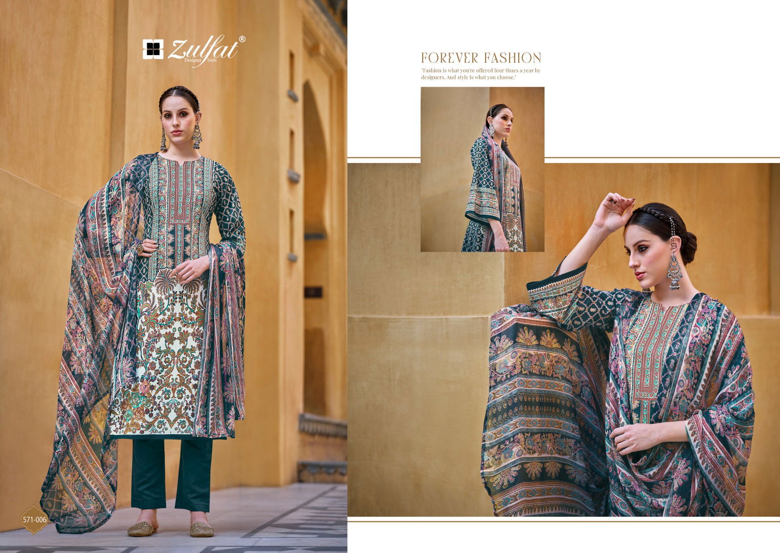Saima By Zulfat Daily Wear Printed Cotton Dress Material Wholesalers In Delhi
